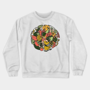 Fruits and Vegetables Crewneck Sweatshirt